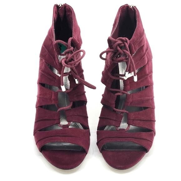 BCBGeneration Channa2 Lace Up Front Peep Toe Shooties Sandals Shoes Size 8 Women - Picture 5 of 11